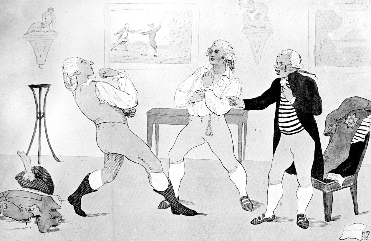 द रॉयल एकेडमी, 1786 द्वारा अज्ञात
