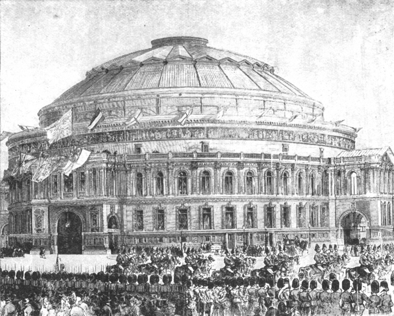 द रॉयल अल्बर्ट हॉल, 1871: क्वीन विक्टोरिया द्वारा खोला गया, 29 मार्च, 1901। द्वारा अज्ञात