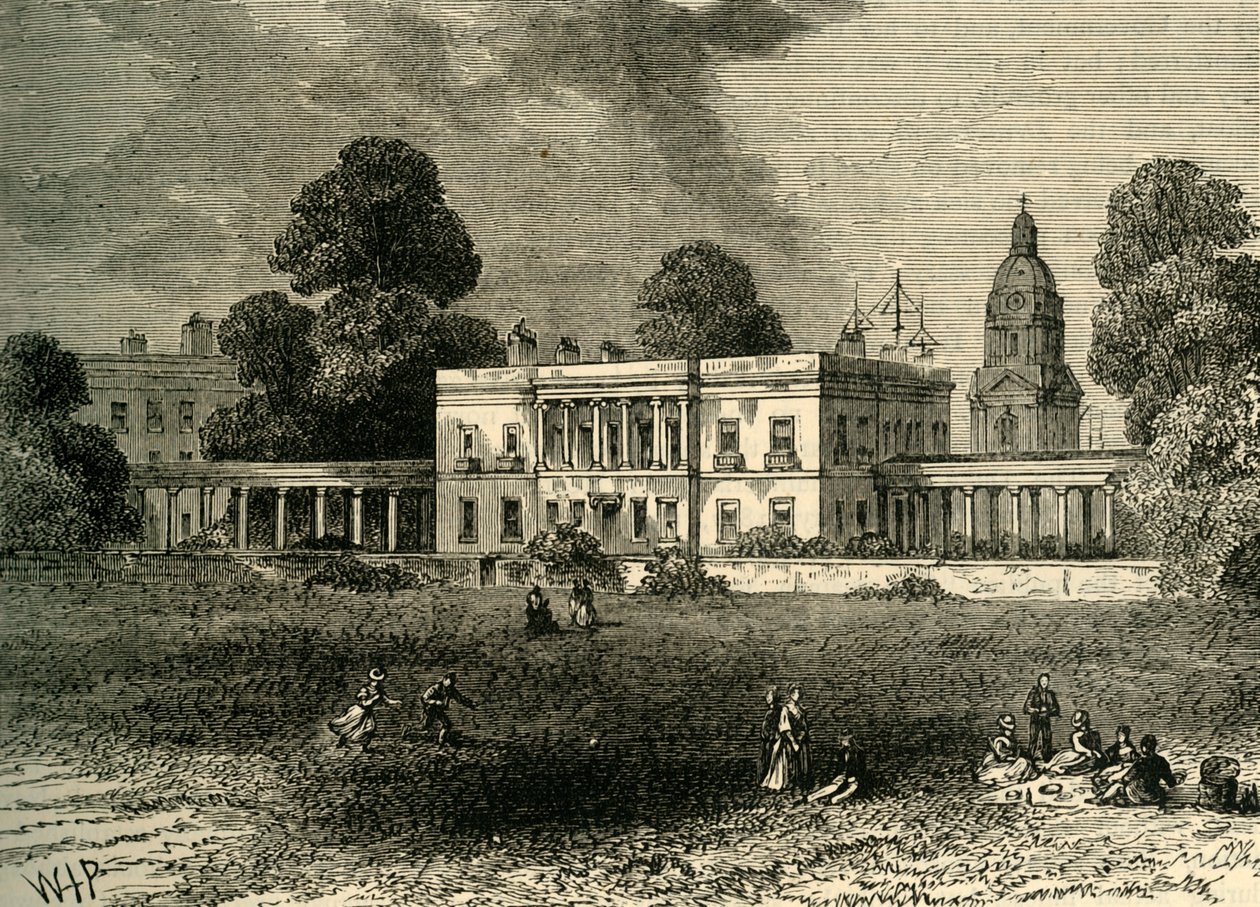 रॉयल नेवल स्कूल, ग्रीनविच, c1878। द्वारा अज्ञात