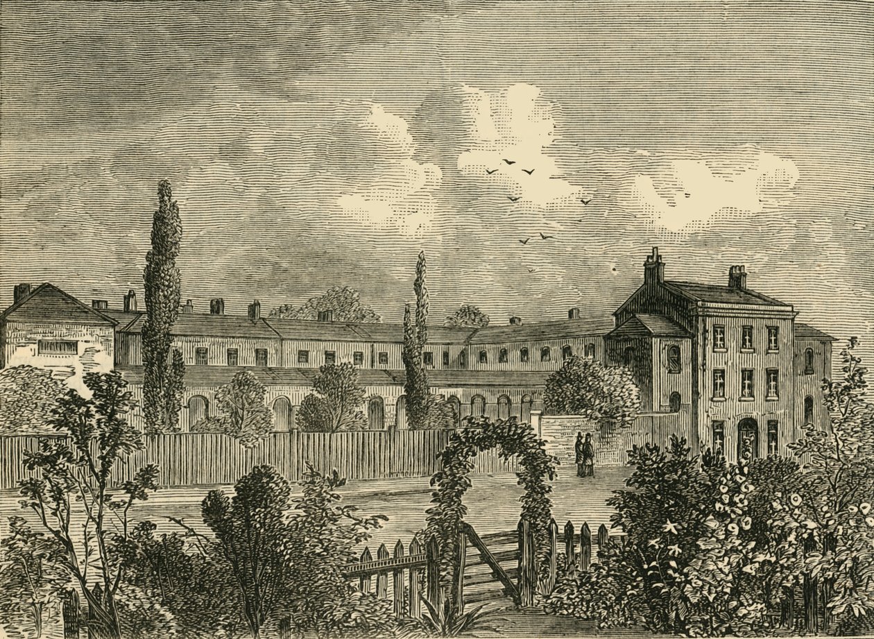 रॉयल वेटरनरी कॉलेज, 1825, सी 1876। द्वारा अज्ञात