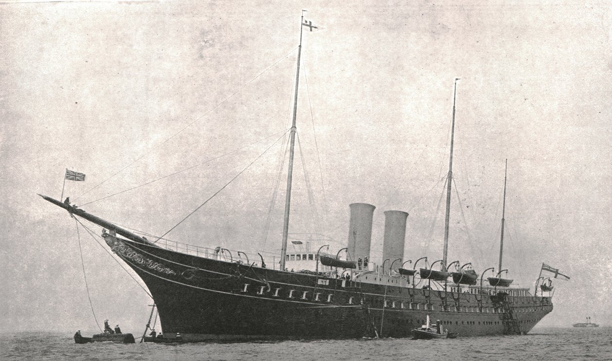 रॉयल यॉट काउज़, आइल ऑफ वाइट, 6 अगस्त 1902 को छोड़कर। द्वारा अज्ञात