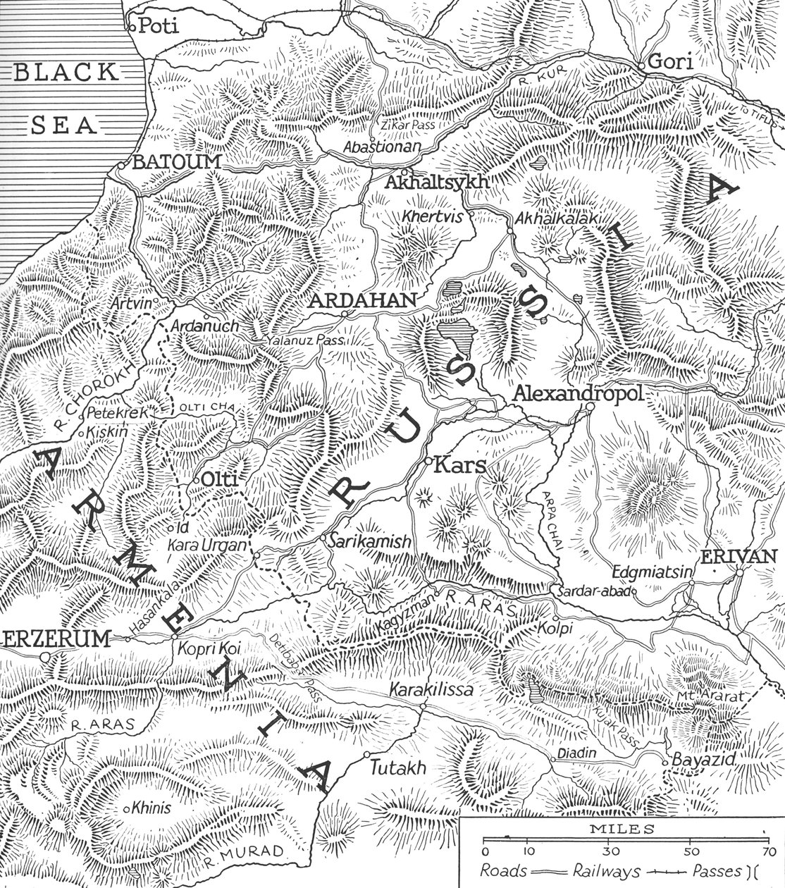 रुसो-तुर्की सीमांत, 1915 द्वारा अज्ञात