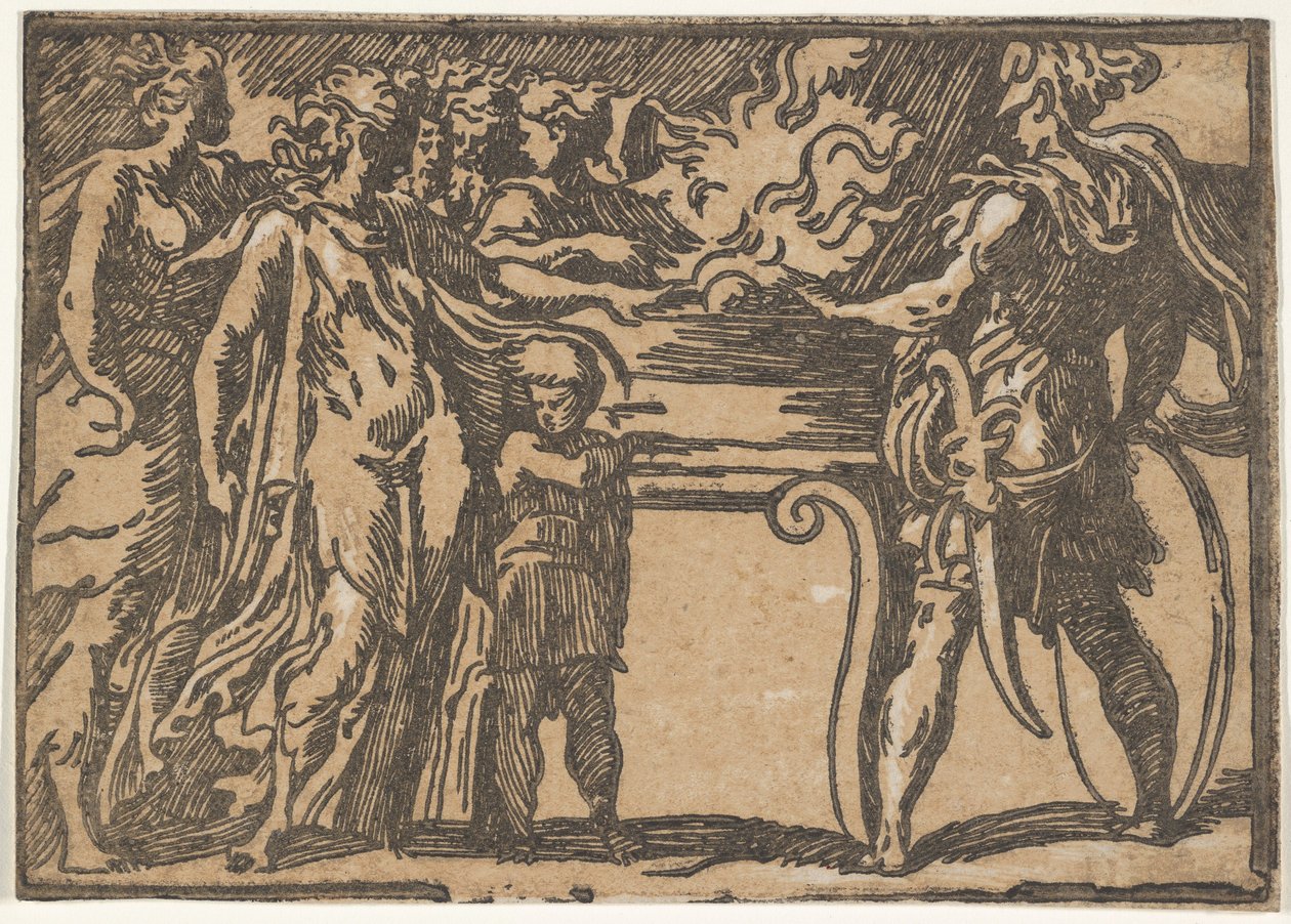 बलिदान या स्केवोला, Parmigianino, 16 वीं सदी के बाद। द्वारा अज्ञात