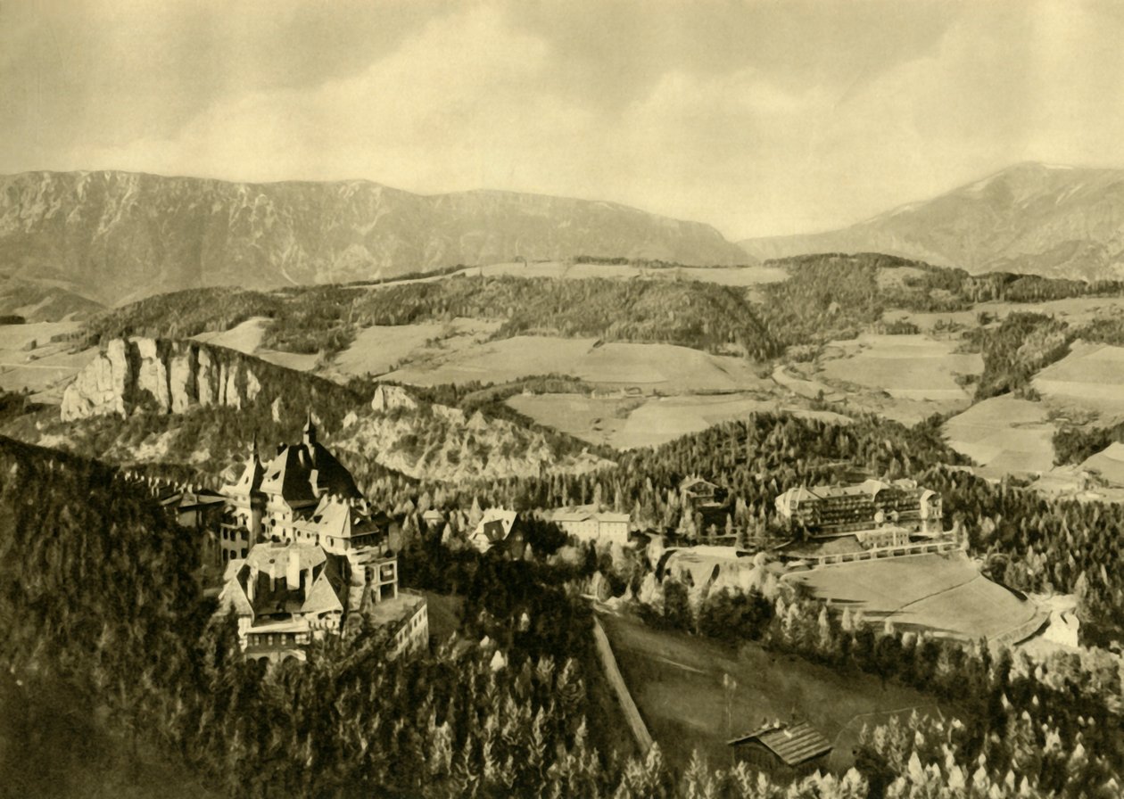 श्नीबर्ग और रक्स पर्वत श्रृंखला, सेमरिंग, लोअर ऑस्ट्रिया, c1935। द्वारा अज्ञात