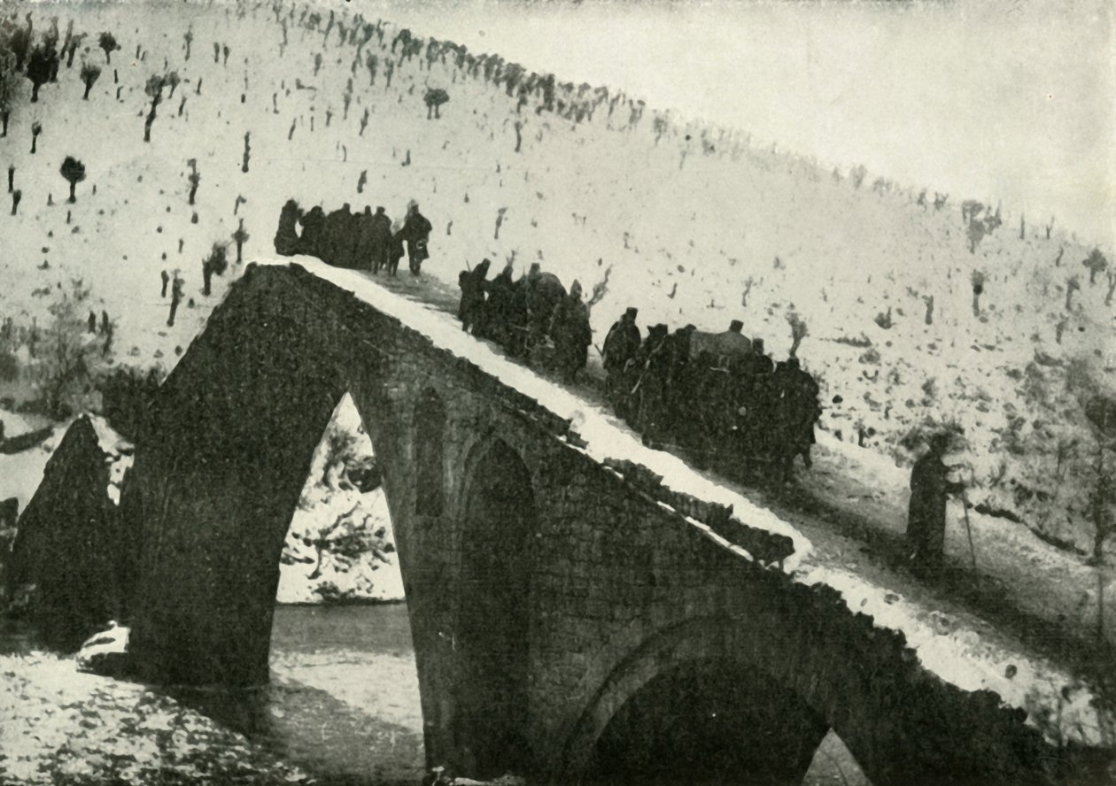 अल्बानिया, 1919 के माध्यम से उनके पीछे हटने पर सर्बियाई सेना के जनरल स्टाफ। द्वारा अज्ञात