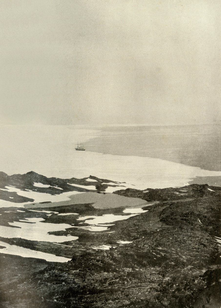 द शिप ऑफ़ प्रैम पॉइंट, जस्ट बिफोर लीविंग फॉर द नॉर्थ, c1908, 1909 द्वारा अज्ञात