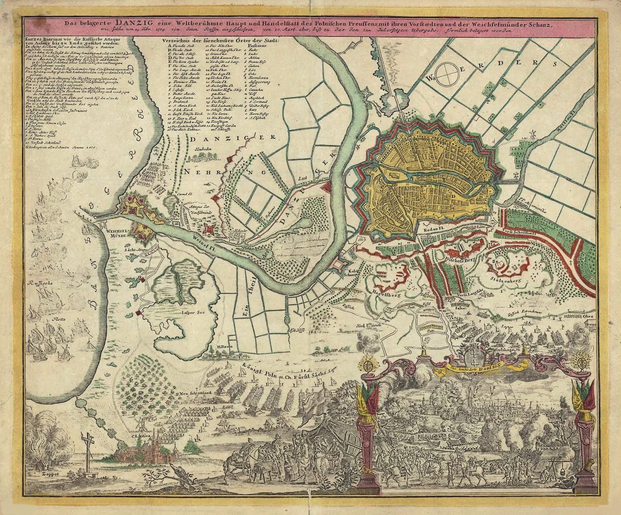 डेंजिग की घेराबंदी, 1734, 1730 के दशक द्वारा अज्ञात