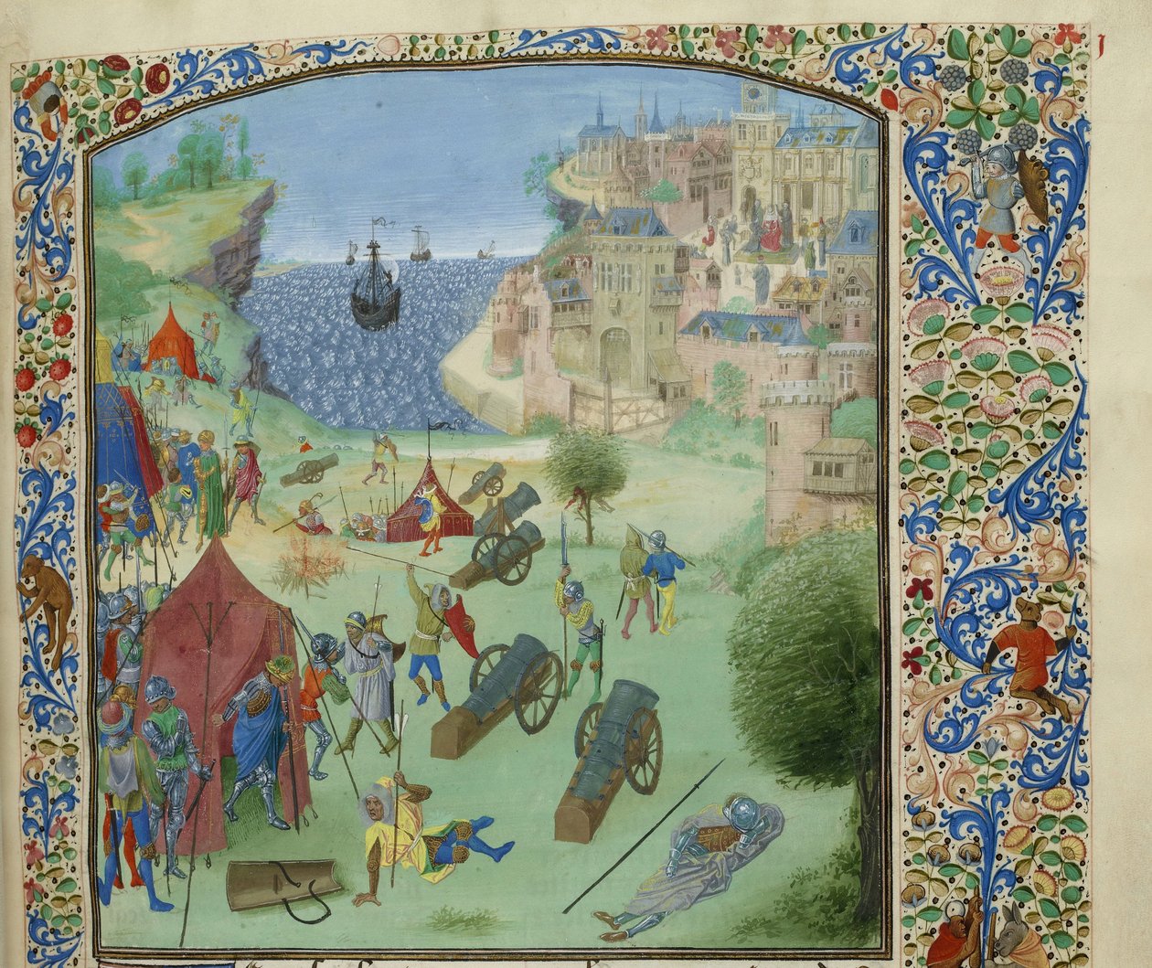 लिस्बन की घेराबंदी, 1384, सीए 1470-1475। द्वारा अज्ञात