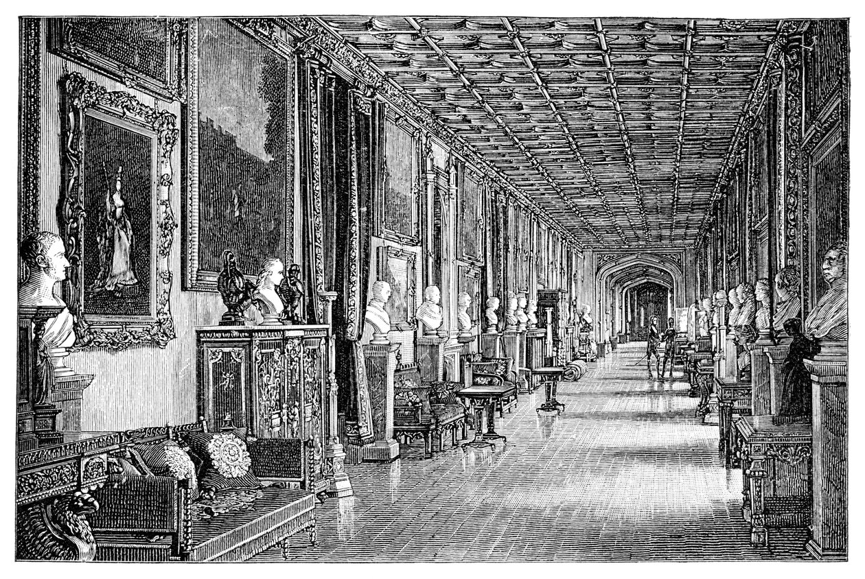साउथ ईस्ट कॉरिडोर, विंडसर कैसल, 1900 द्वारा अज्ञात