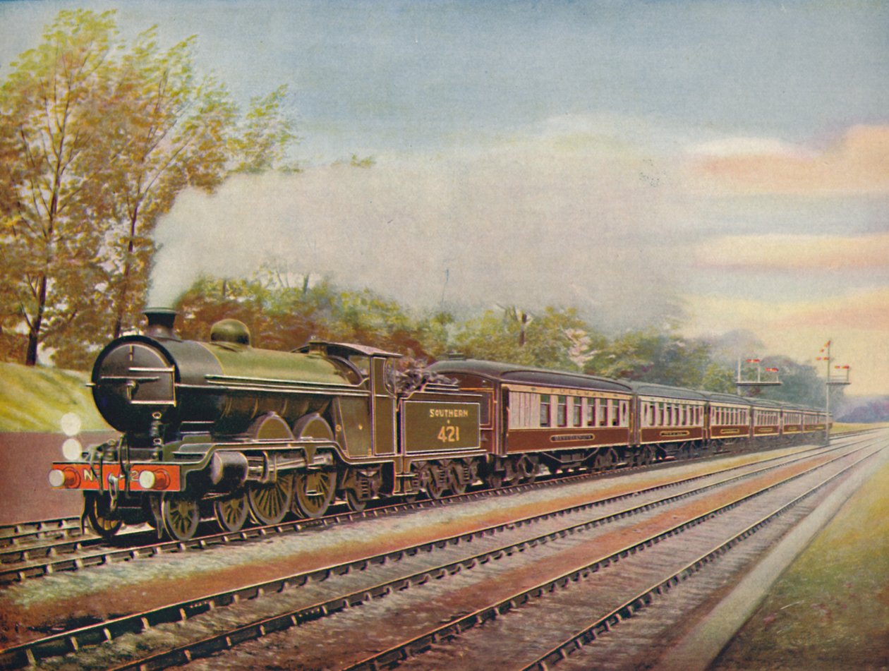 दक्षिणी बेले एक्सप्रेस, दक्षिणी रेलवे, 1926 द्वारा अज्ञात