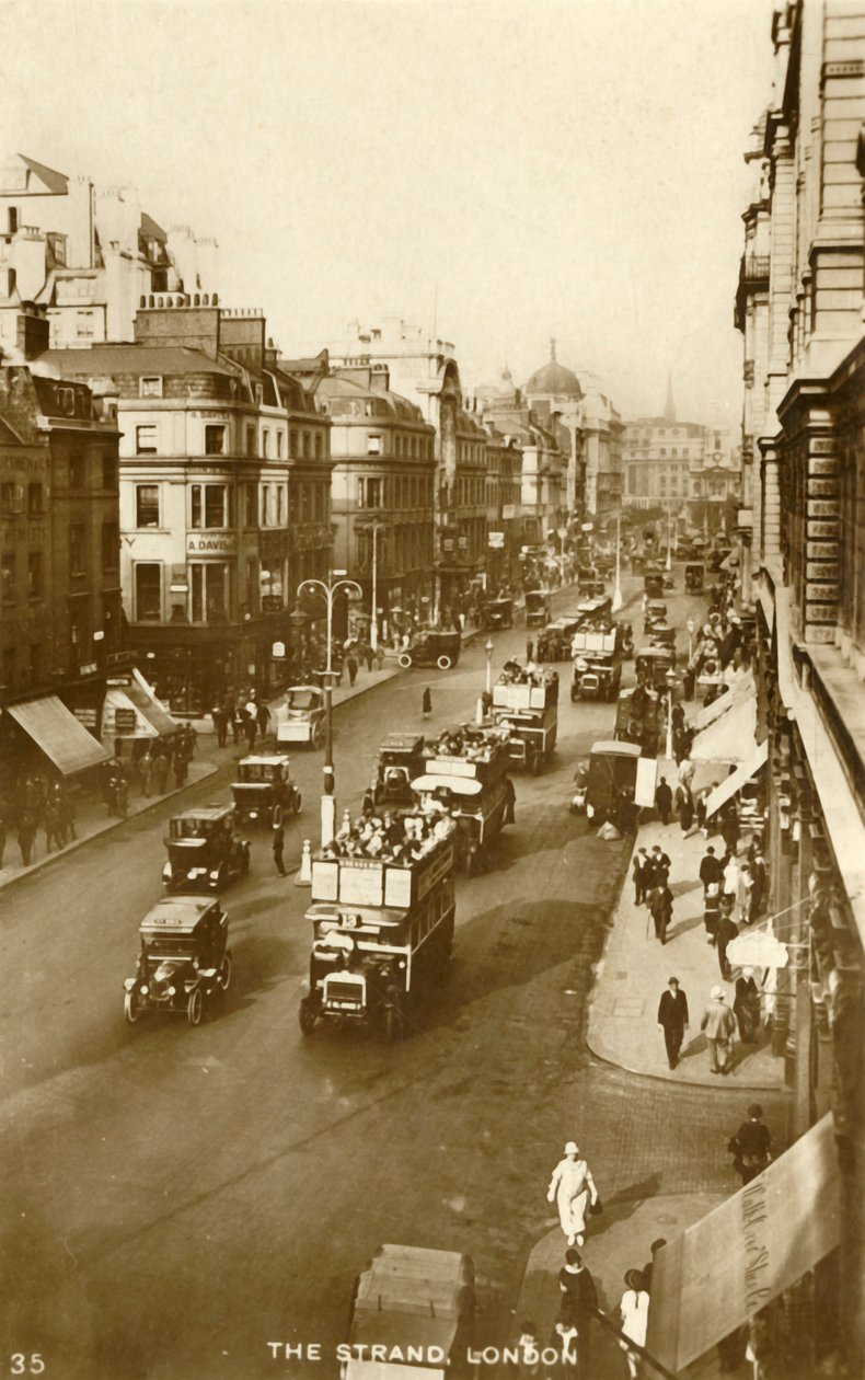 द स्ट्रैंड, लंदन, 1929। द्वारा अज्ञात