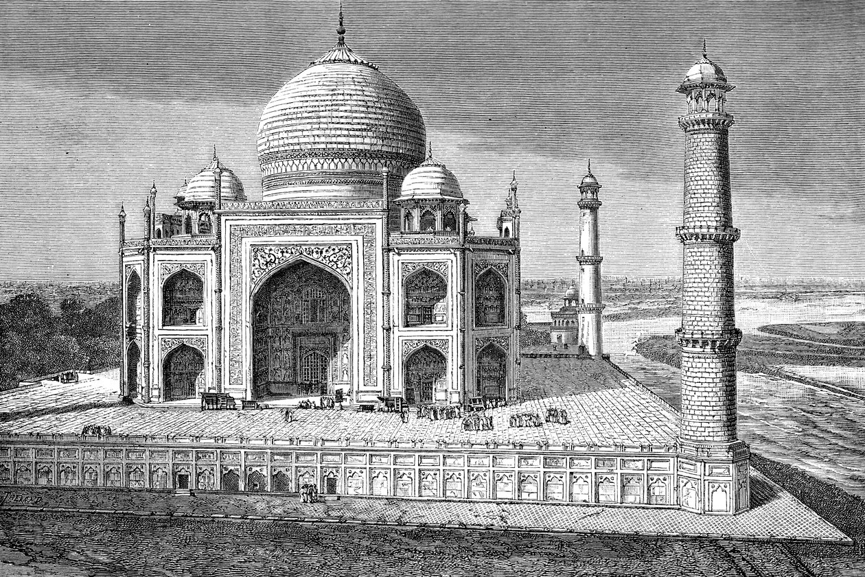 ताजमहल, आगरा, भारत, 1895 द्वारा अज्ञात