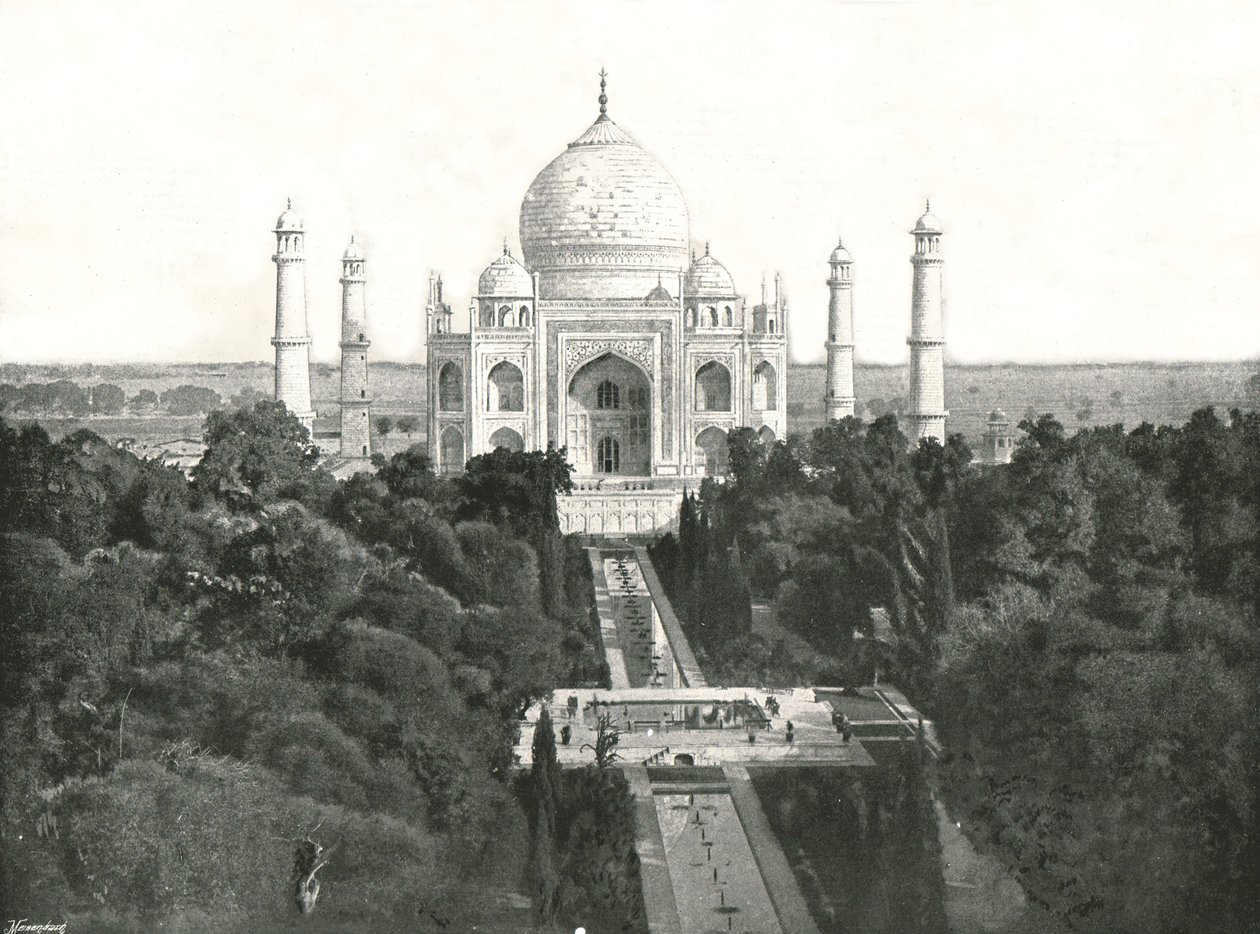 The Taj Mahal, Agra, India, 1895.   द्वारा अज्ञात