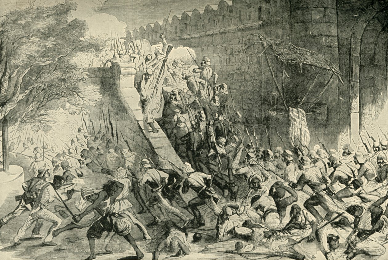 द टेकिंग ऑफ कश्मीर गेट, 1901। द्वारा अज्ञात