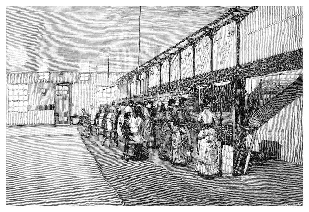 टेलीफोन एक्सचेंज, मेलबोर्न, विक्टोरिया, ऑस्ट्रेलिया, 1886 द्वारा अज्ञात