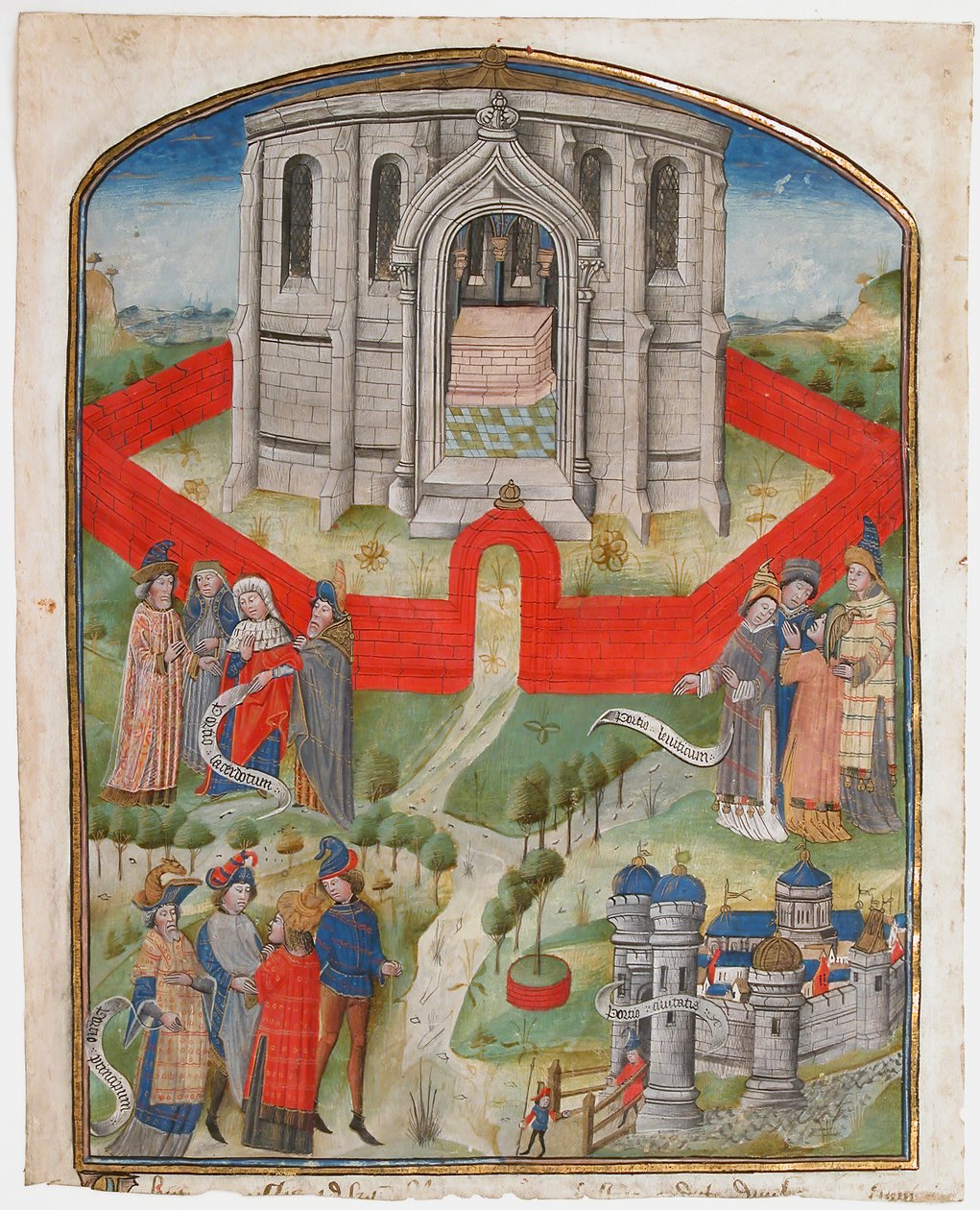 यरूशलेम में मंदिर, पोस्टिला लिटरालिस लिटरल कमेंट्री से ..., 1450-75। द्वारा अज्ञात