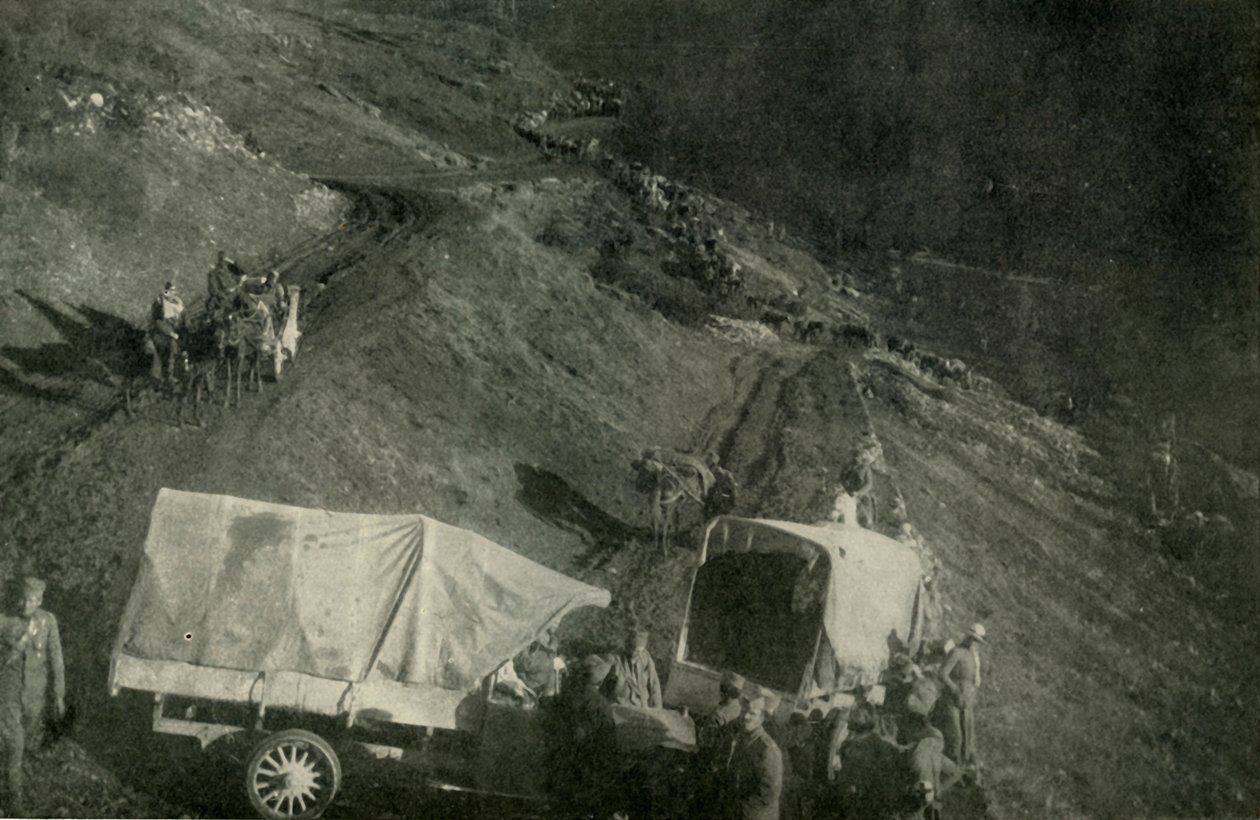 1919 सर्बिया से भयानक वापसी। द्वारा अज्ञात