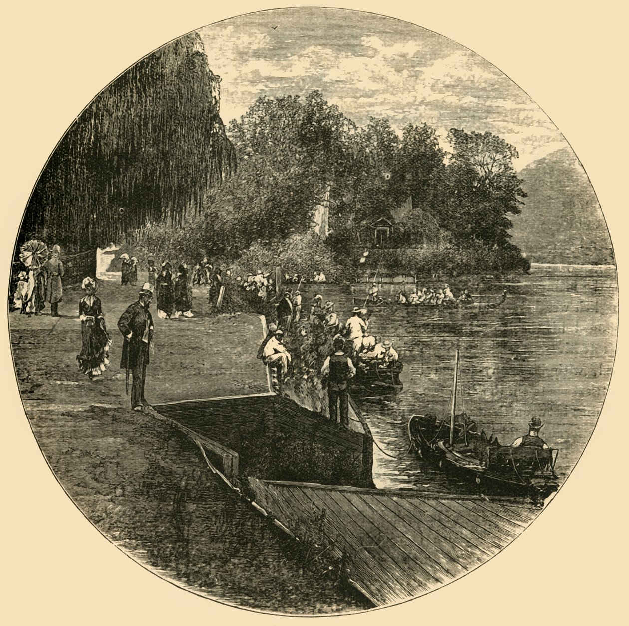 थम्स इन रे मीड, 1898। द्वारा अज्ञात