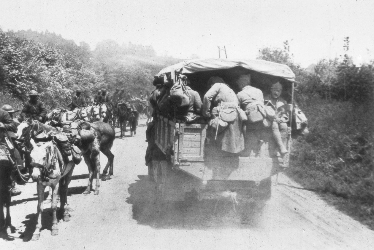 एज़ेन की तीसरी लड़ाई, चेमीन डेस डेम्स, फ्रांस, 1918 द्वारा अज्ञात