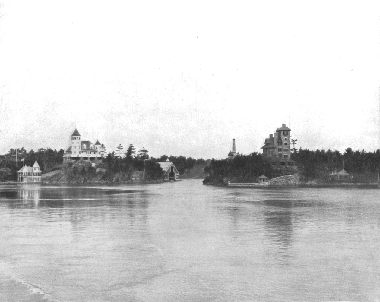 सेंट लॉरेंस नदी के हजारों द्वीप, कनाडा, c1900। द्वारा अज्ञात