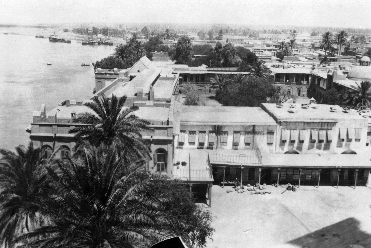 टाइग्रिस नदी, 31 वें ब्रिटिश सामान्य अस्पताल, बगदाद, मेसोपोटामिया, WWI, 1918 से द्वारा अज्ञात