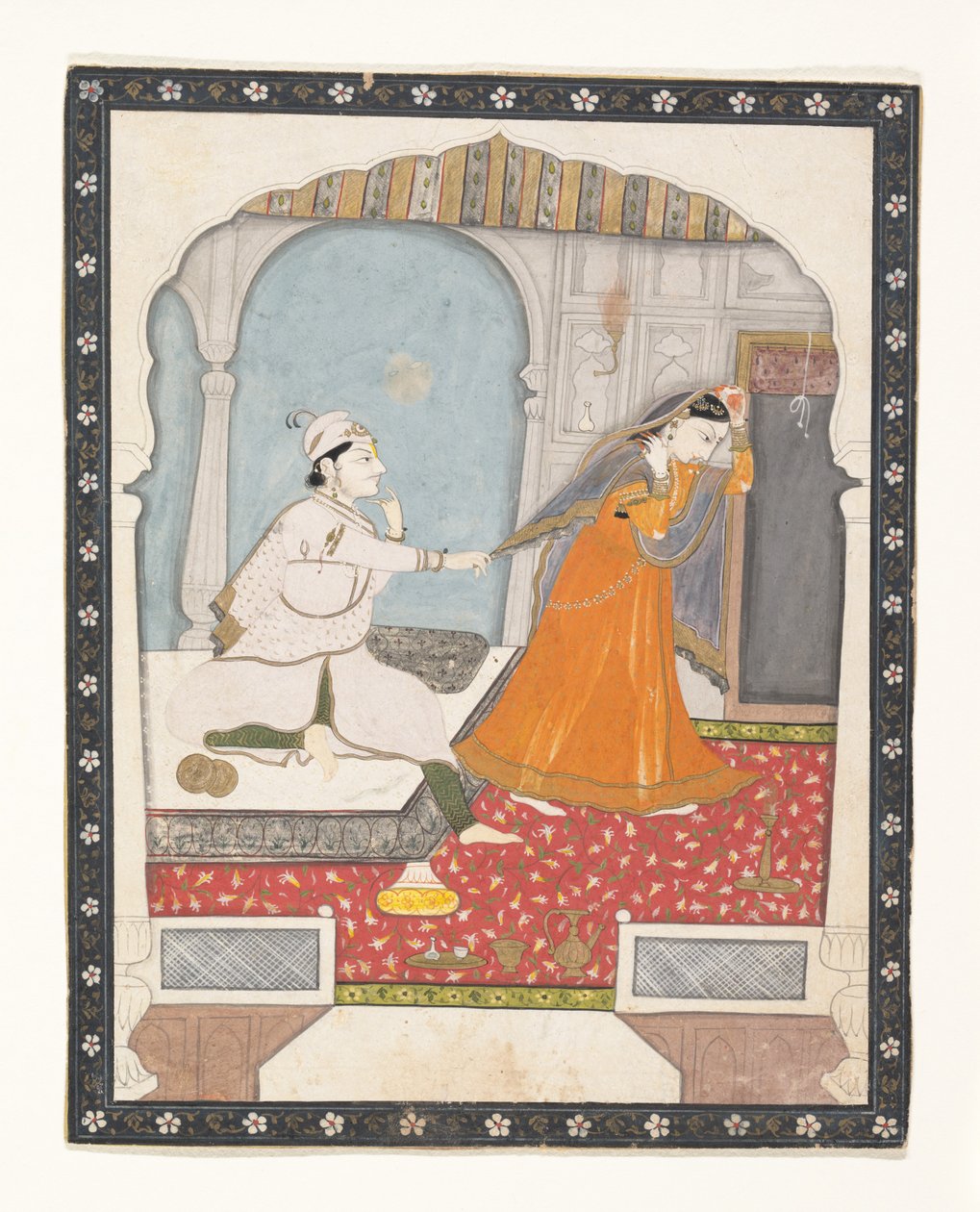 द टिमिड ब्राइड, सीए 1800। द्वारा अज्ञात