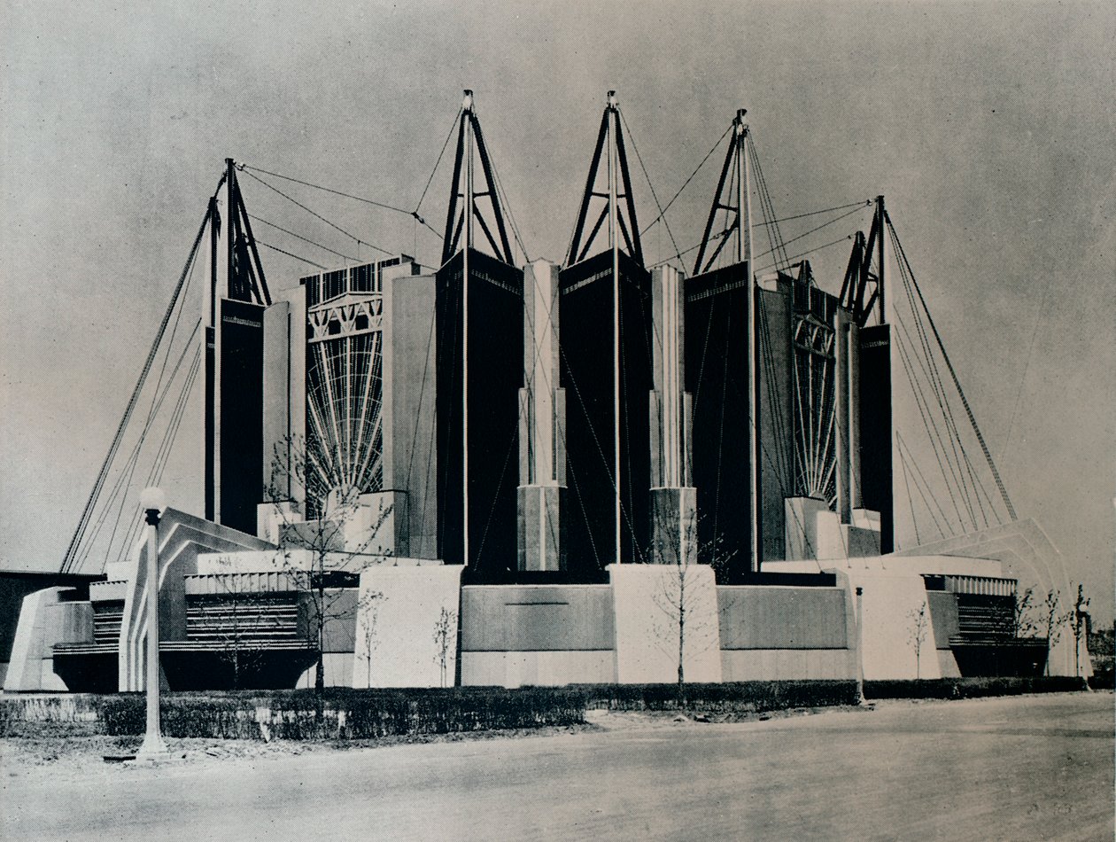 द ट्रैवल एंड ट्रांसपोर्ट बिल्डिंग, 1932 1933। द्वारा अज्ञात