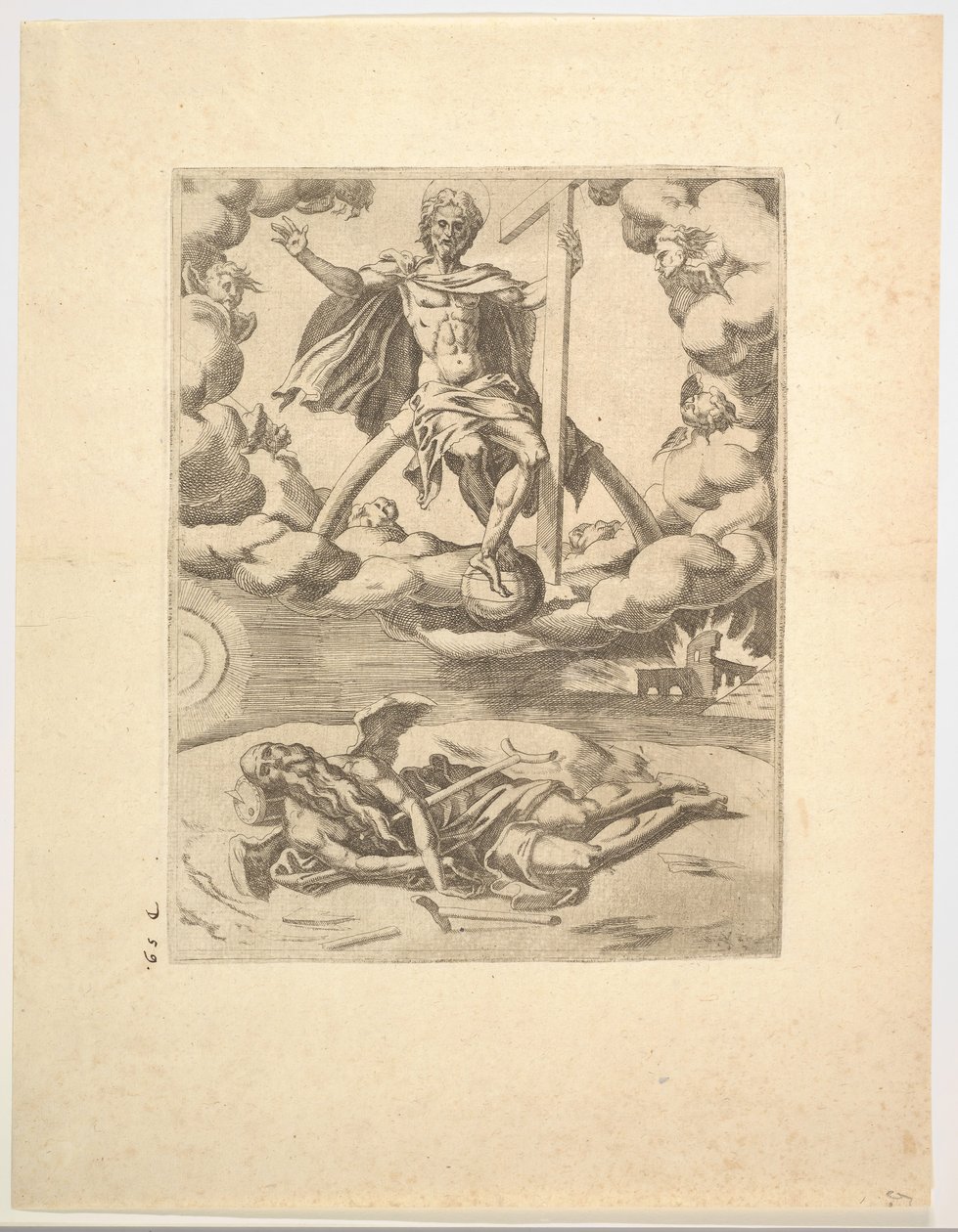 पेट्रार्क के ट्रायम्फ्स से देवत्व या अनंत काल की विजय, ca. 1548-1549। द्वारा अज्ञात