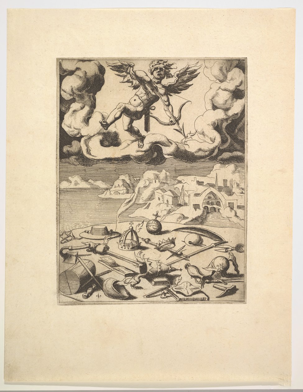 पेट्रार्क के विजयों से प्रेम की विजय, ca. 1548-1549। द्वारा अज्ञात