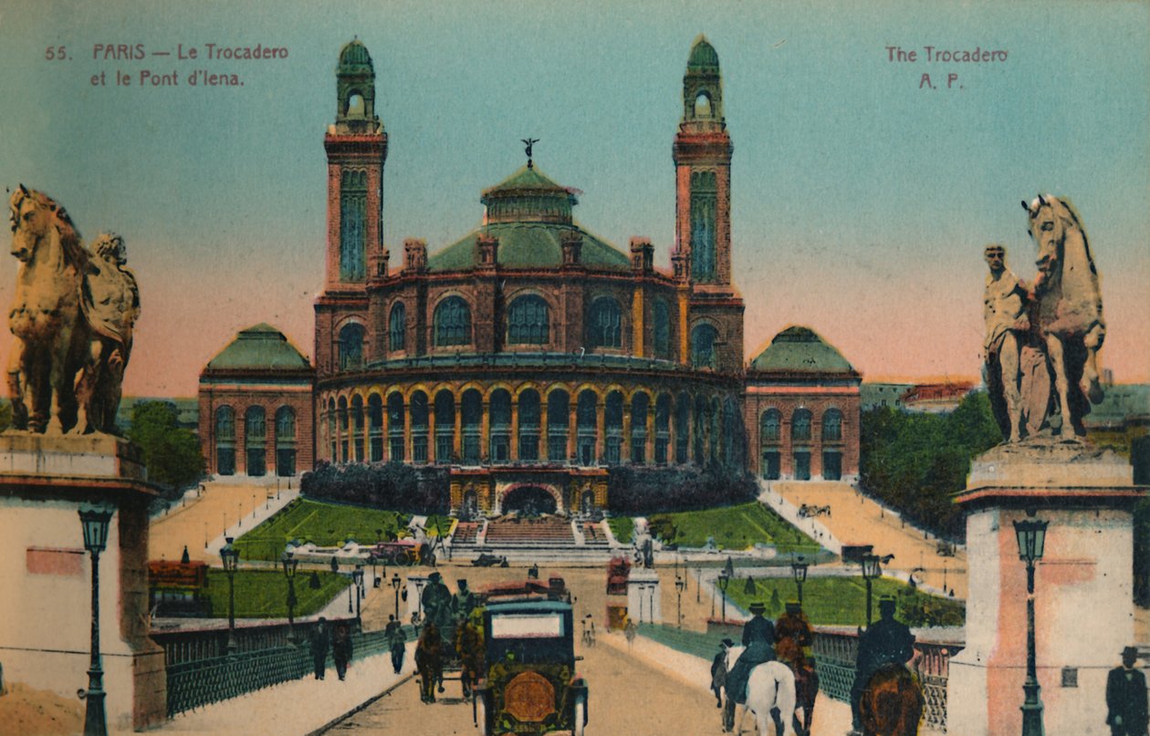 Trocadéro और पोंट dIéna, पेरिस, c1920 द्वारा अज्ञात
