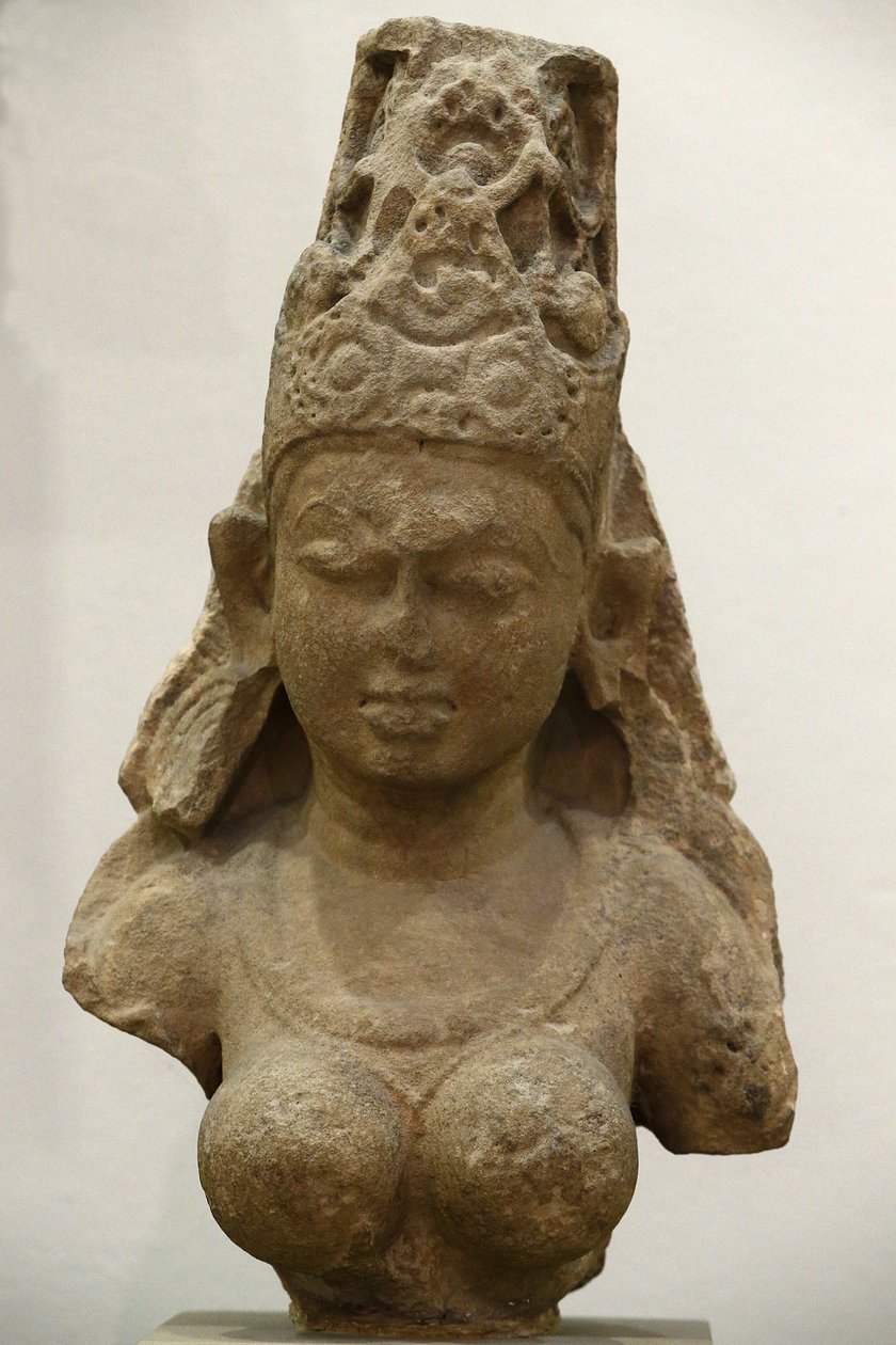 The Victoria and Albert Museum. Yogini. 800-900. Pratihara period. Sandstone. Central India (Madhya Pradesh). United kingdom द्वारा अज्ञात