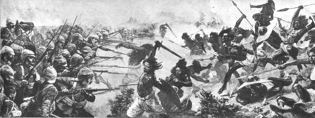 सौदान में युद्ध, 1883-1885: एल तेब की लड़ाई, 29 फरवरी, 1884, 1901। द्वारा अज्ञात