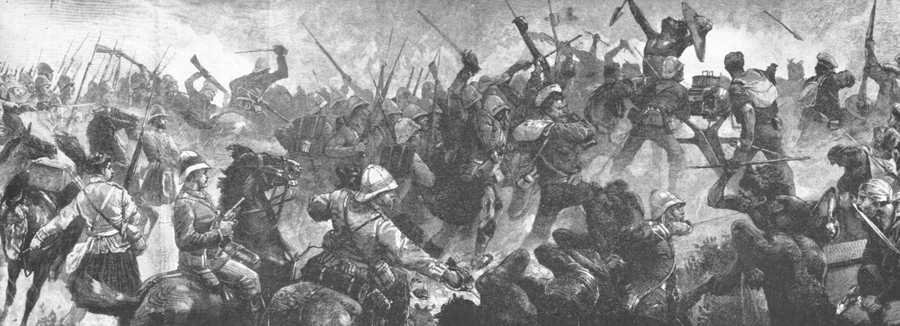 सौदान में युद्ध, 1883-1885: गैंसेंट रिकैपचर ऑफ द गन्स ... 13 मार्च, 1884, 1901। द्वारा अज्ञात