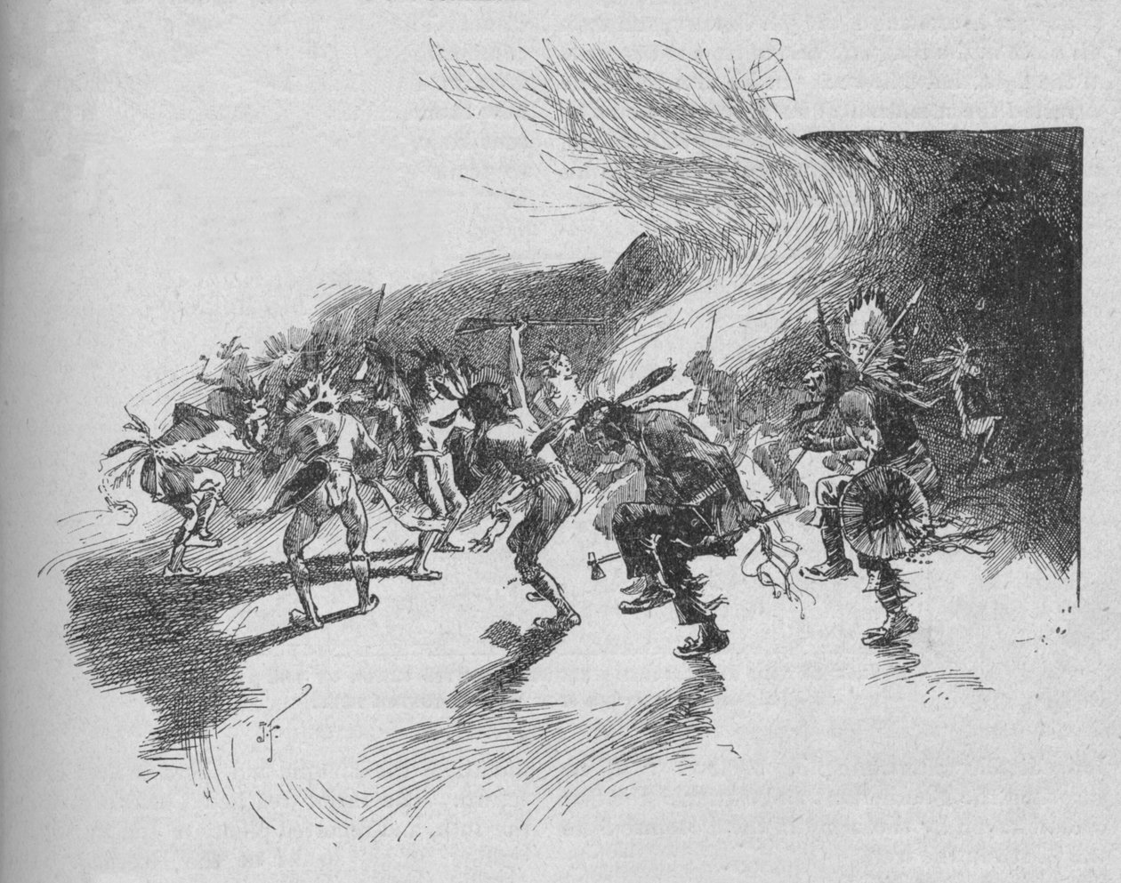 द वॉरियर्स ने नृत्य-नृत्य, 1902 नृत्य किया द्वारा अज्ञात