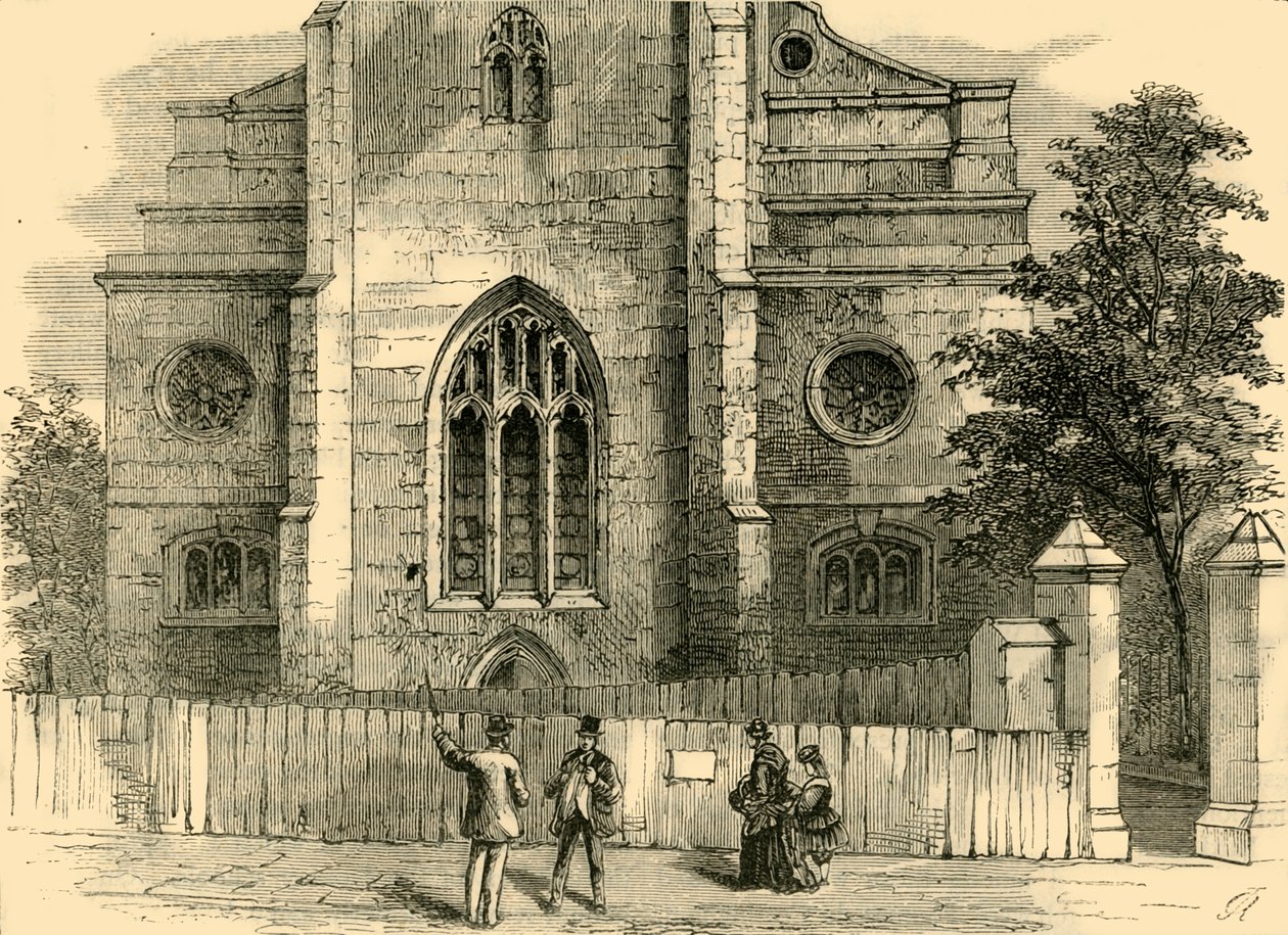सेंट एंड्रयूज का वेस्ट एंड, गॉथिक आर्क दिखा रहा है, c1872। द्वारा अज्ञात