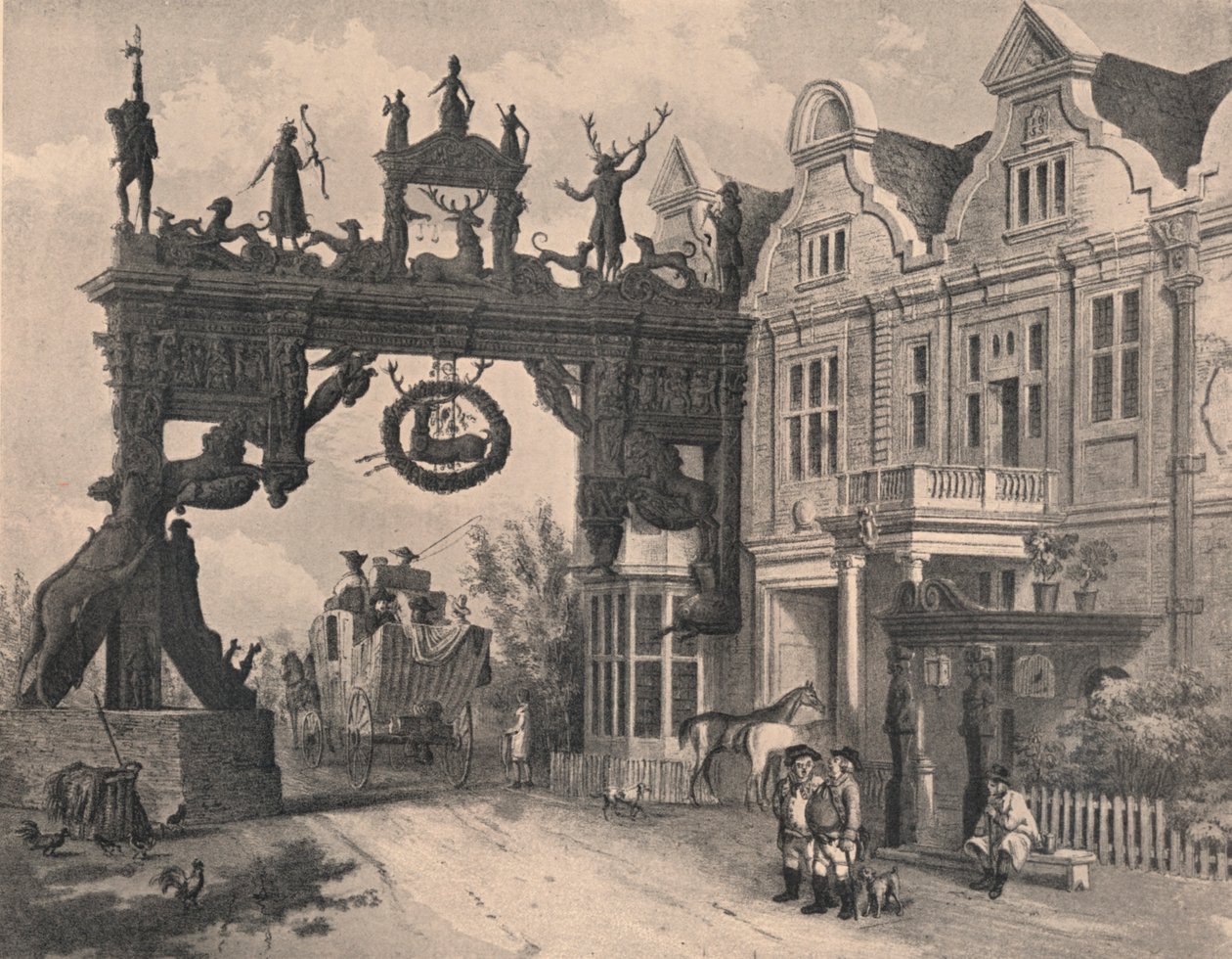 द व्हाइट हार्ट इन, स्कोल, नॉरफ़ॉक, 1915 द्वारा अज्ञात