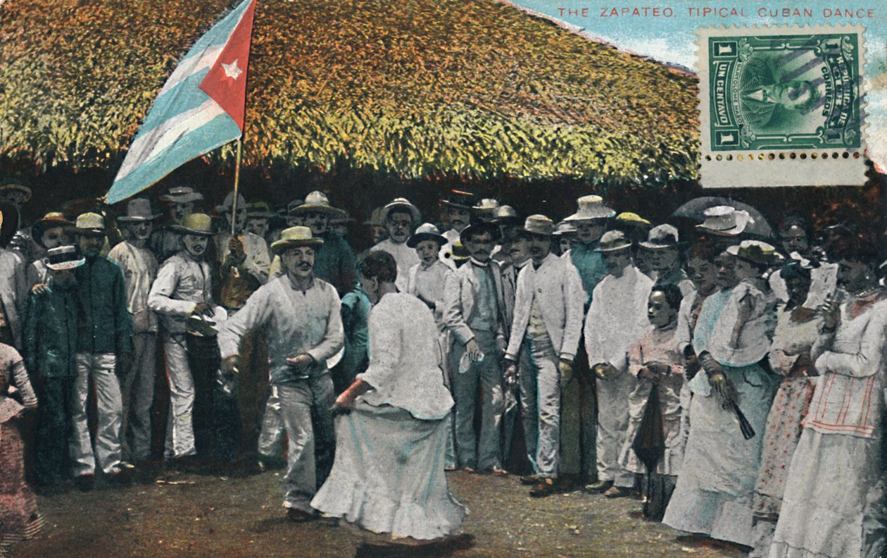 जैपेतो टिपिकल क्यूबन डांस, c1910। द्वारा अज्ञात