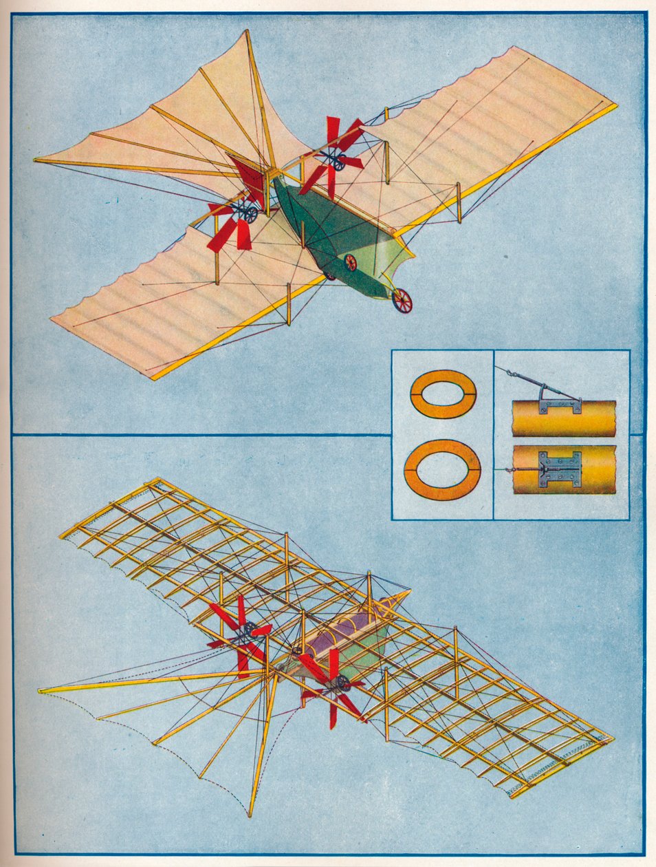 हवाई जहाज 1842 के अपने पेटेंट में, H19 द्वारा प्रस्तावित c1936 c1937 द्वारा अज्ञात