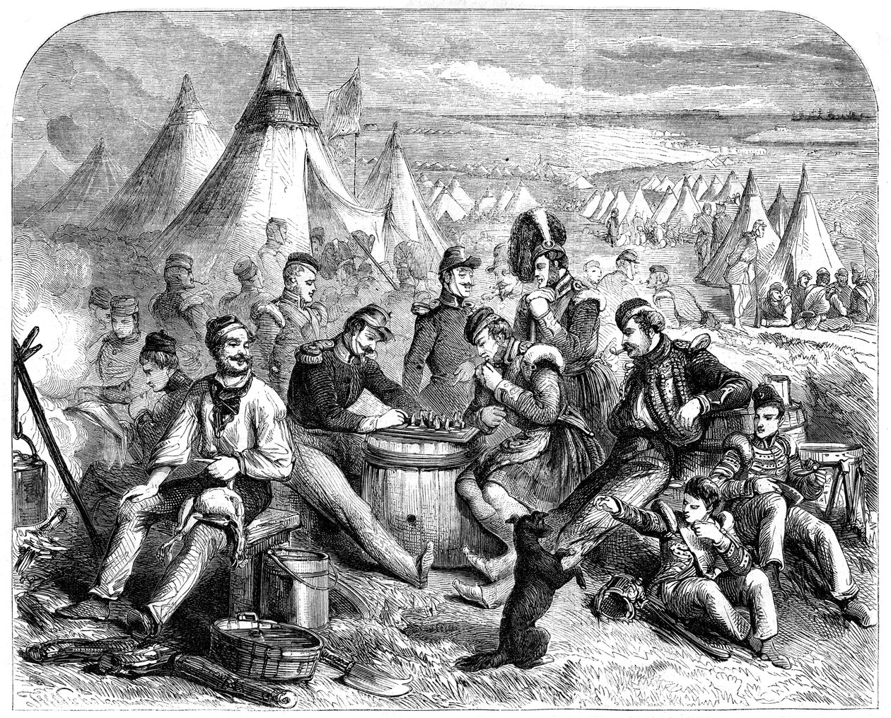 सेवस्तोपोल, 1855 से पहले सैनिकों का मनोरंजन द्वारा अज्ञात