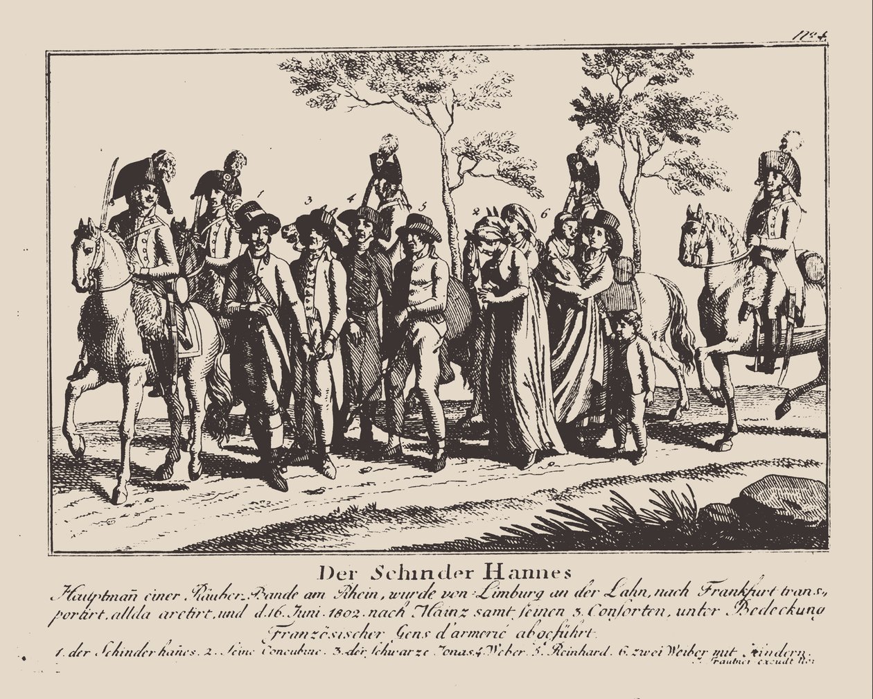 शिंदरहंस की गिरफ्तारी, 1802। द्वारा अज्ञात