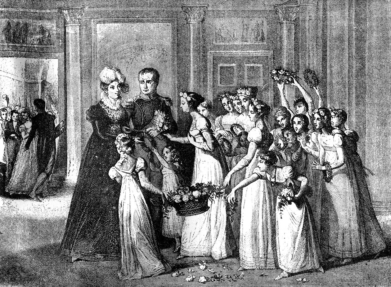 27 मार्च 1810-188284 को फ्रांस के कॉम्पियागने में मैरी-लुईस का आगमन द्वारा अज्ञात