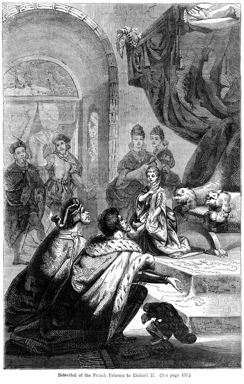 वाल्बोइस के इसाबेला का दांव 1389-1409 से किंग रिचर्ड II 1367-1400, 1396 तक द्वारा अज्ञात