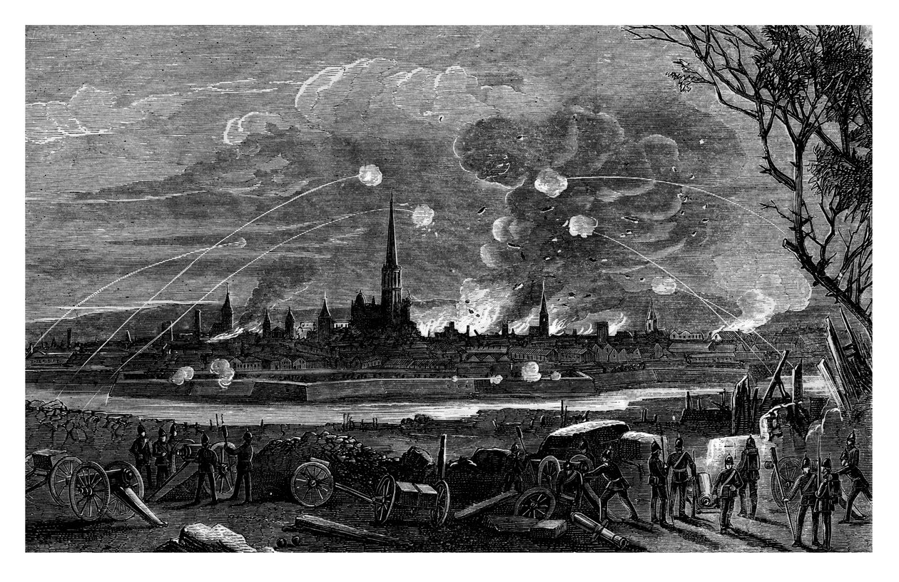 1875 में फ्रांस के स्ट्रासबर्ग में बमबारी हुई द्वारा अज्ञात