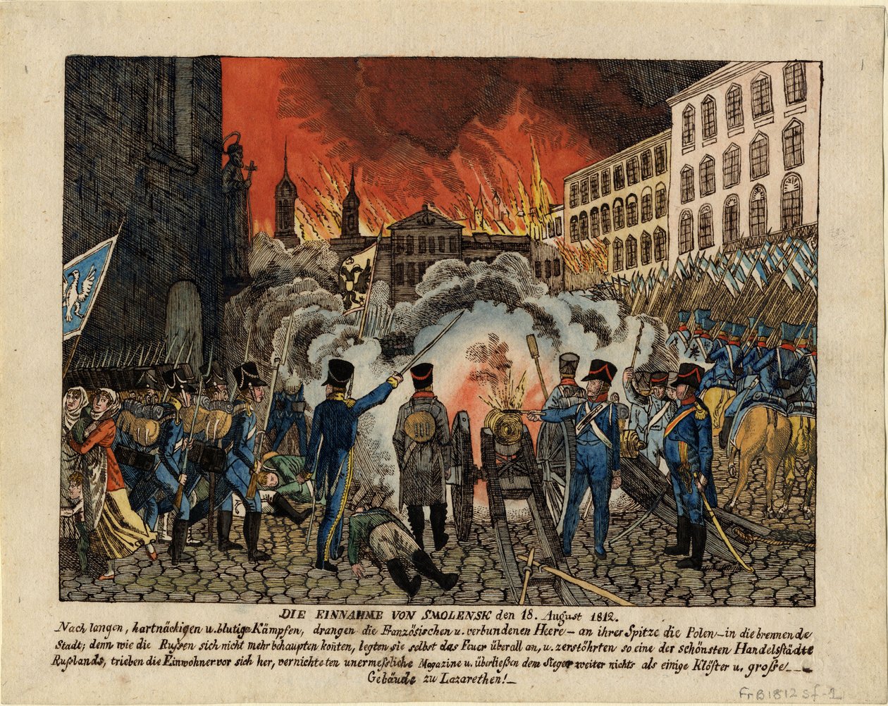 18 अगस्त, 1812, 1812 को स्मोलेंस्क का कब्जा द्वारा अज्ञात