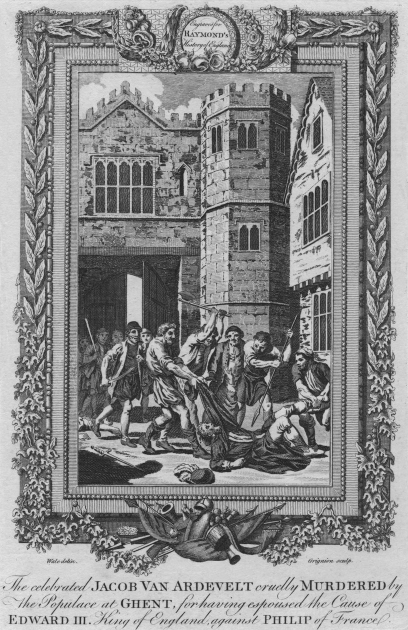 मनाया गया जैकब वान एर्डवेल्ट ने 1717 में गेंट में पॉपुलस द्वारा क्रूरतापूर्वक हत्या कर दी थी द्वारा अज्ञात