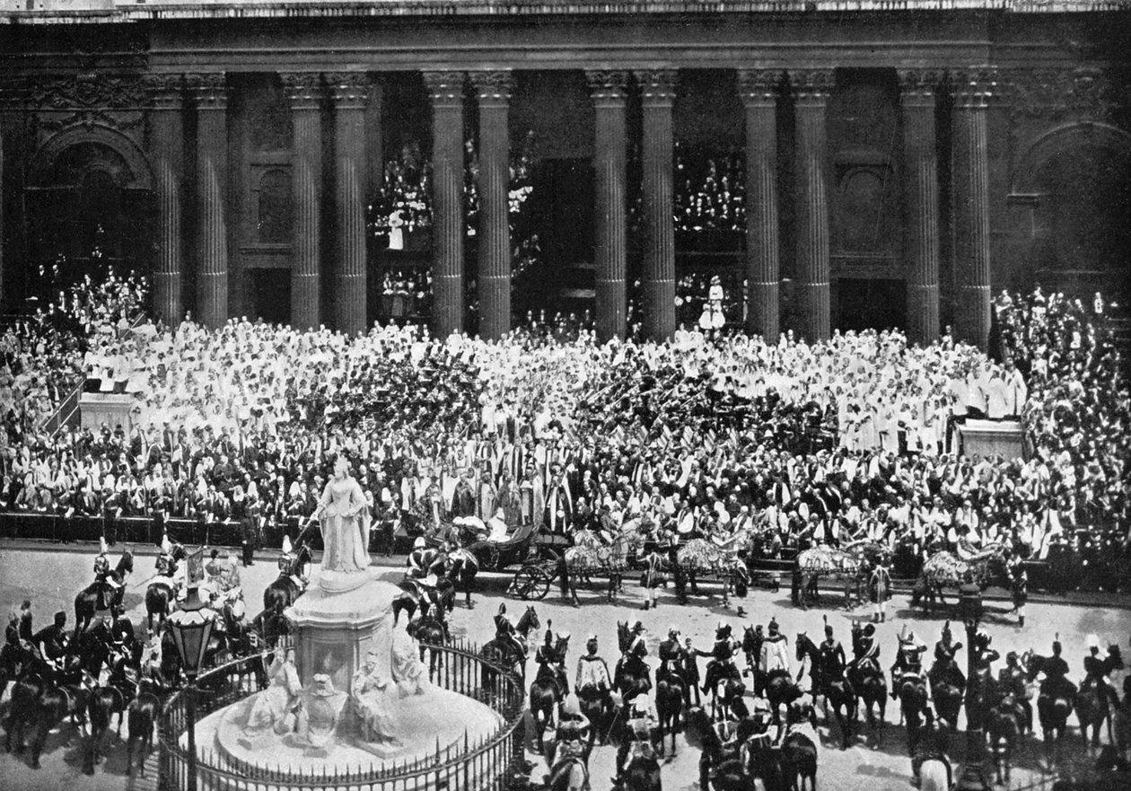 सेंट पॉल कैथेड्रल, लंदन में धन्यवाद का समारोह, 22 जून, 1897 द्वारा अज्ञात