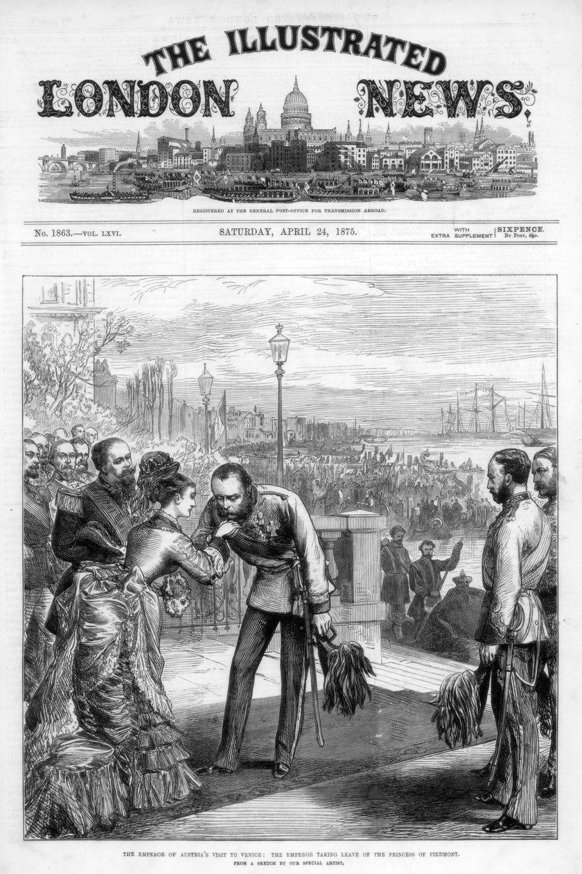 द इलस्ट्रेटेड लंदन न्यूज़ का कवर, 24 अप्रैल 1875 द्वारा अज्ञात