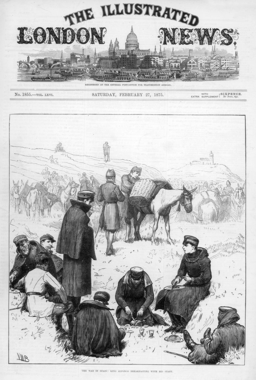 द इलस्ट्रेटेड लंदन न्यूज़ का कवर, 27 फरवरी 1875 द्वारा अज्ञात