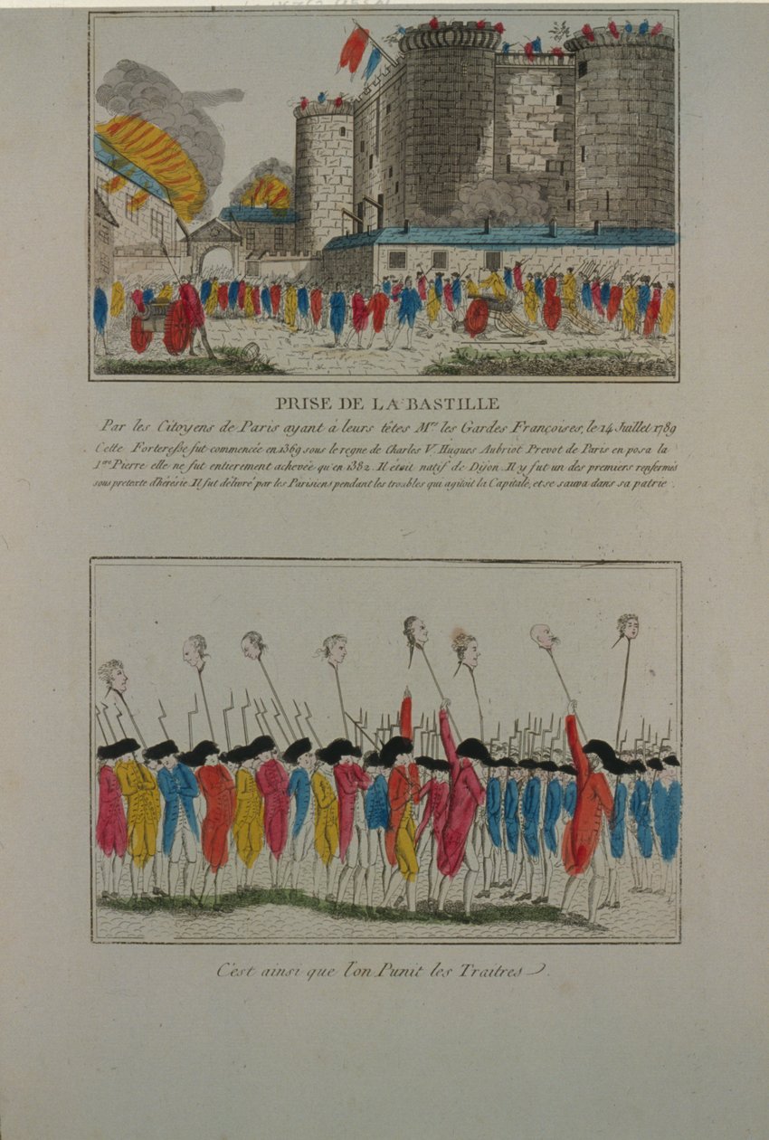 बैस्टिल का विध्वंस, 14 जुलाई, 1789, 1789 द्वारा अज्ञात