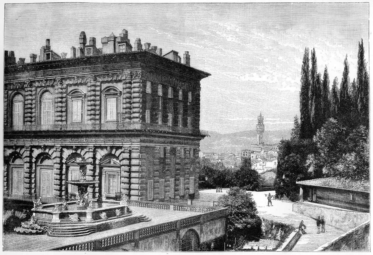 अम्मानती, पित्ती पैलेस, फ्लोरेंस, इटली, 1882 का अग्रभाग द्वारा अज्ञात
